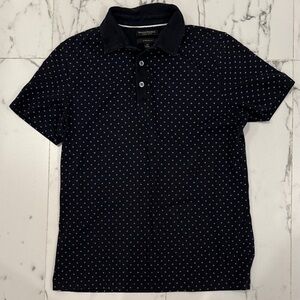 Banana Republic Blue Polka Dot Polo